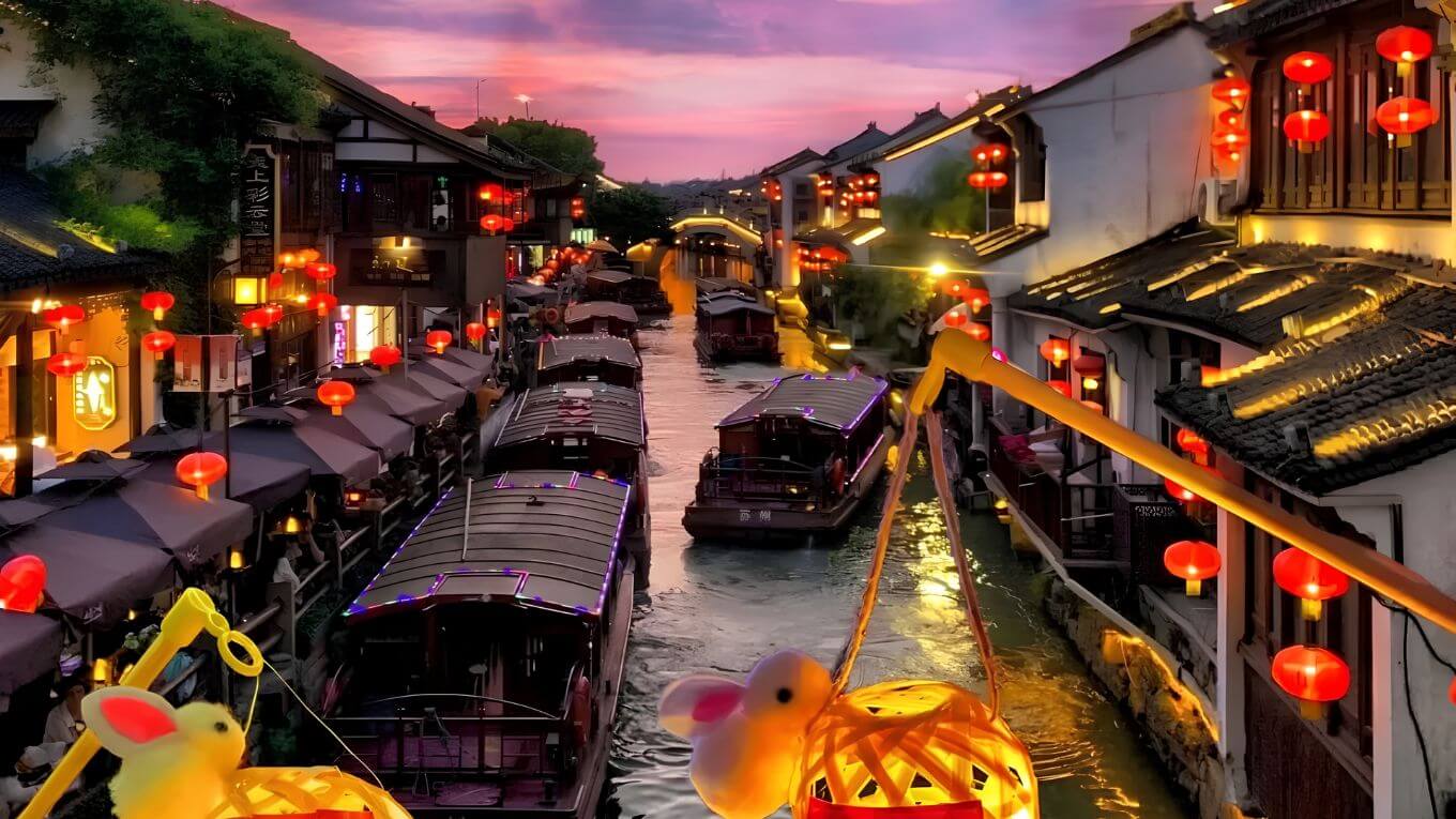Phố cổ Thất Lý Sơn Đường con phố ven kênh cổ kính thơ mộng dài hàng ngàn năm lịch sử