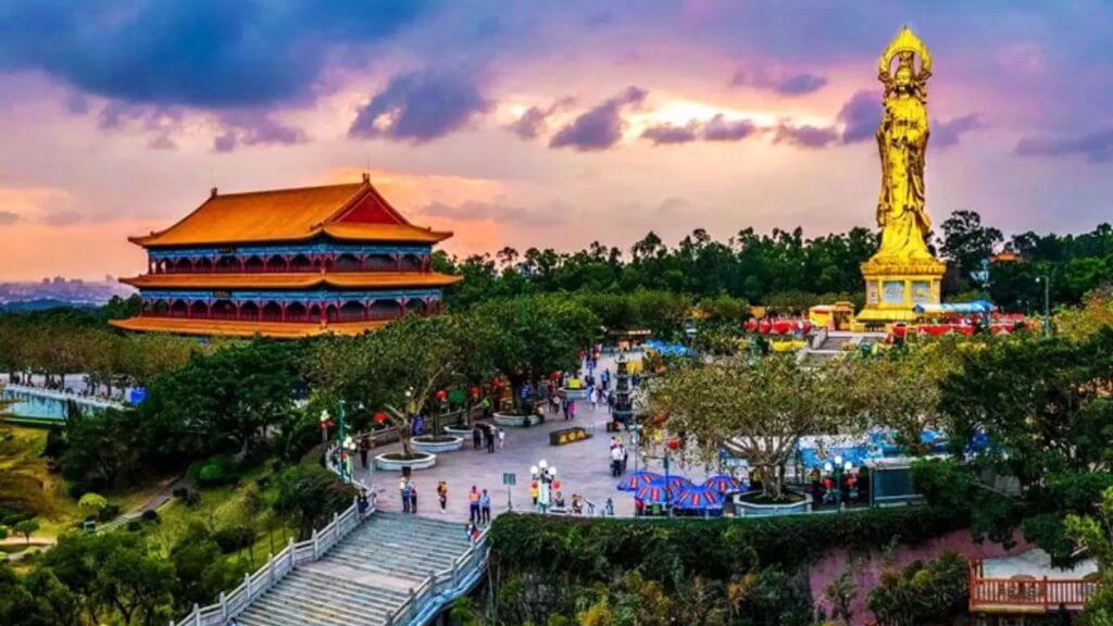 Công viên Liên Hoa Sơn được ví như vườn quan âm