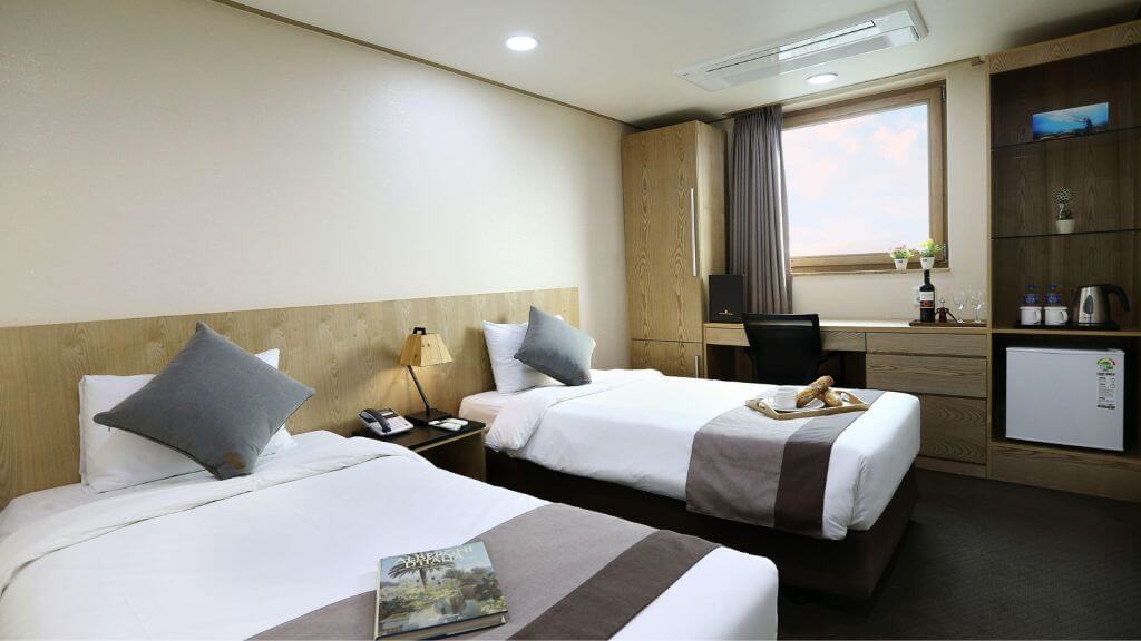 Không gian phòng tại Golden City Hotel Dongdaemun