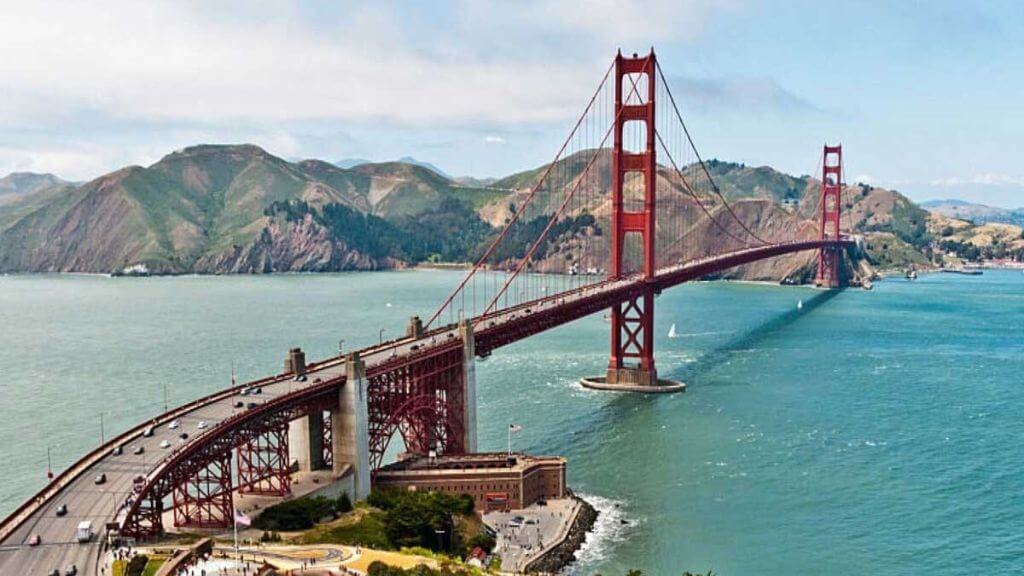 Biểu tượng du lịch nổi tiếng toàn cầu Cầu Cổng Vàng (Golden Gate Bridge)