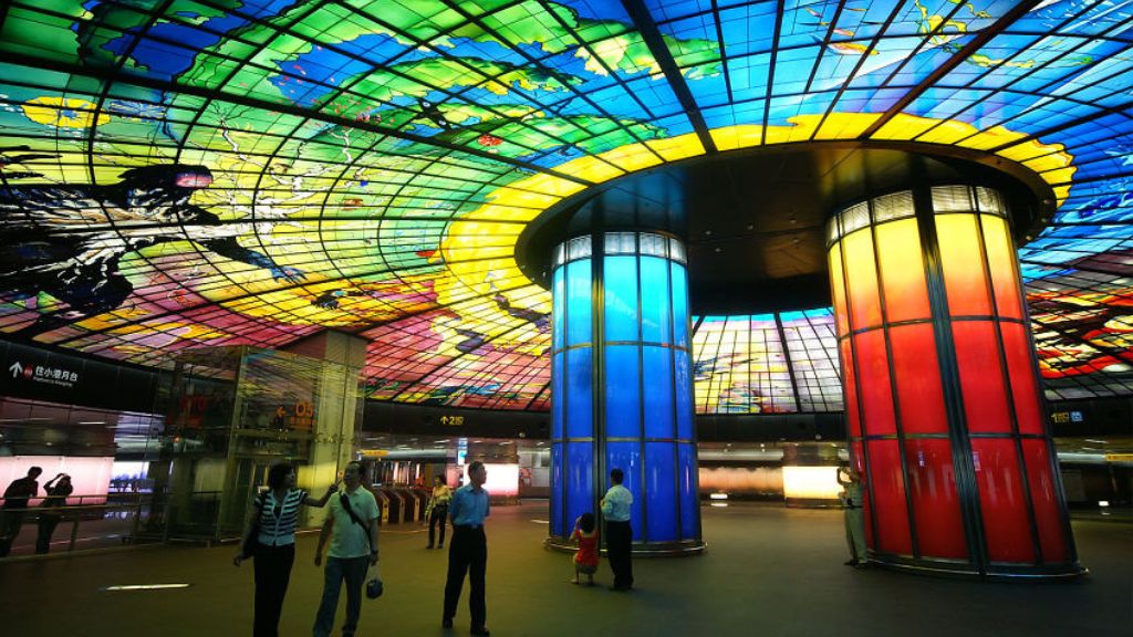 Thiết kế ấn tượng tại Trạm tàu điện Formosa Boulevard