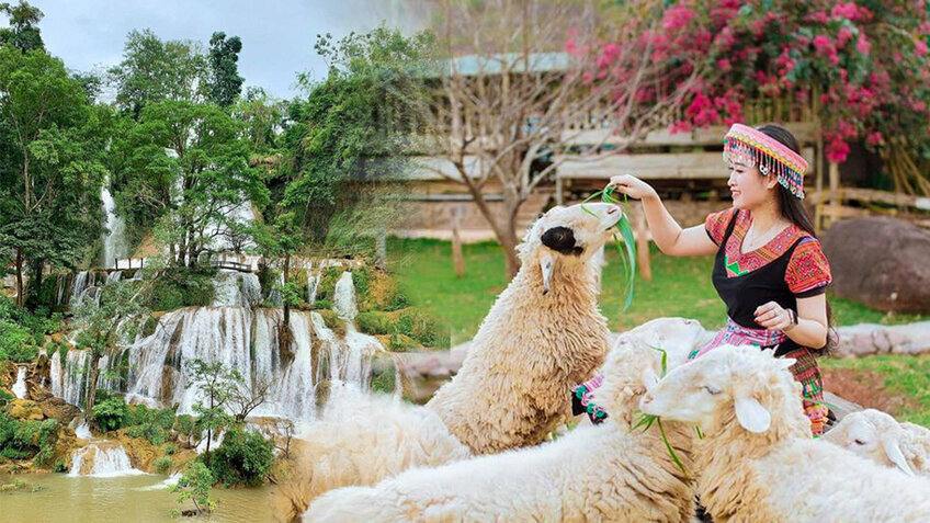 Tour Mộc Châu: Check in Thác Dải Yếm - Happy Land - Mocha Hill 4N3Đ