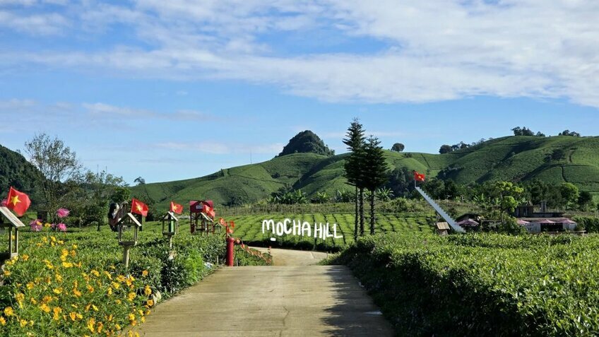 Tour Mộc Châu: Check in Thác Dải Yếm - Happy Land - Mocha Hill 4N3Đ