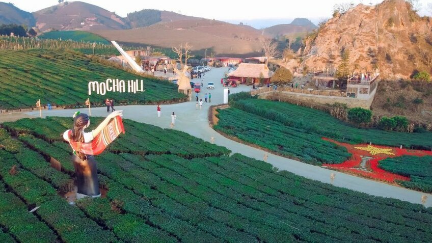 Tour Mộc Châu: Check in Thác Dải Yếm - Happy Land - Mocha Hill 4N3Đ