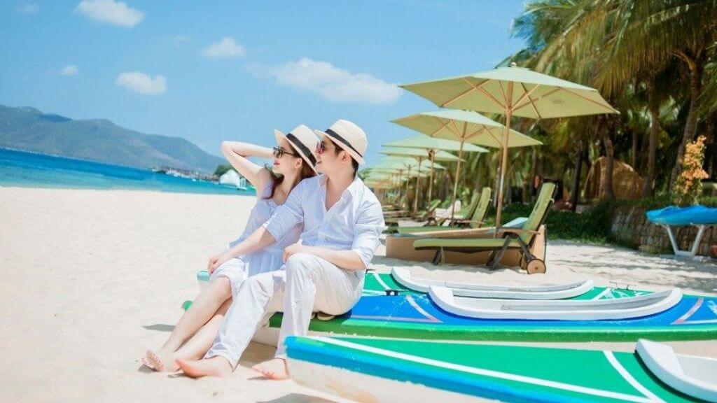 Chụp hình siêu mê tại biển Nha Trang