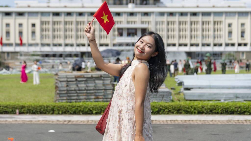 Checkin tại Dinh Độc Lập