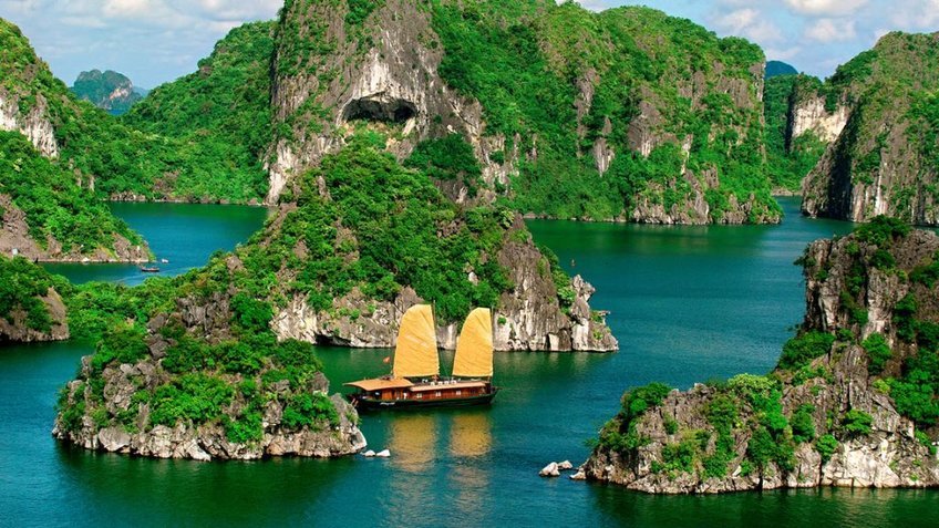 Tour Vịnh Hạ Long 1 Ngày | Du Thuyền Tuần Châu - Hang Sửng Sốt - Đảo Ti Tốp | Vietpower Travel