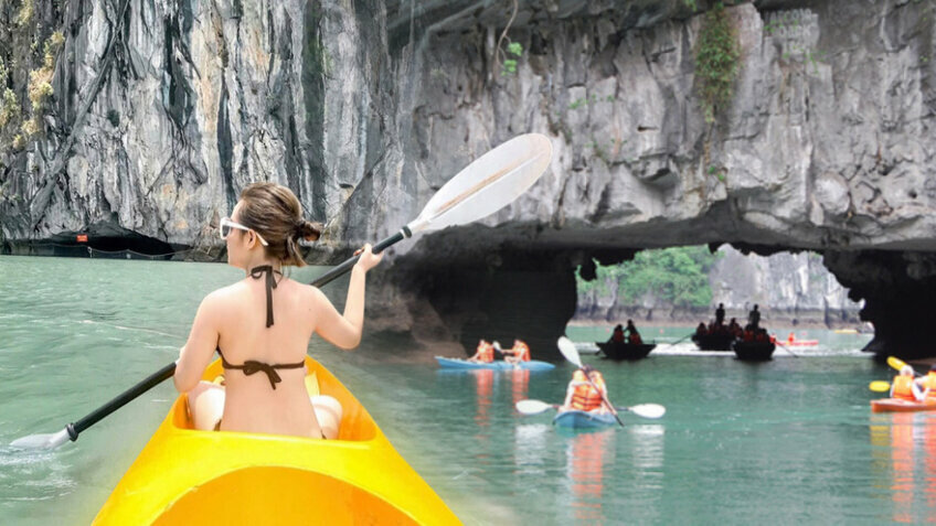 Tour Vịnh Hạ Long 1 Ngày | Du Thuyền Tuần Châu - Hang Sửng Sốt - Đảo Ti Tốp | Vietpower Travel