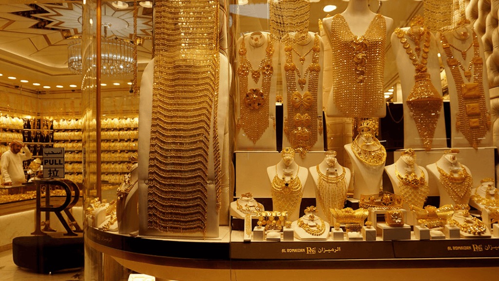 Chợ vàng Gold Souk xa hoa