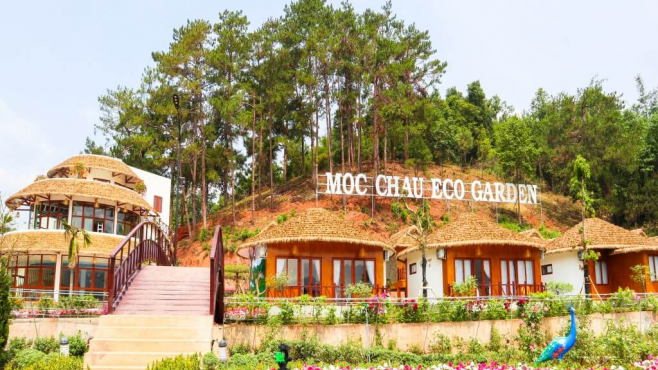 Combo Mộc Châu 2N1Đ: Mộc Châu Eco Garden Resort 4* + Bữa ăn đặc sản Tây Bắc
