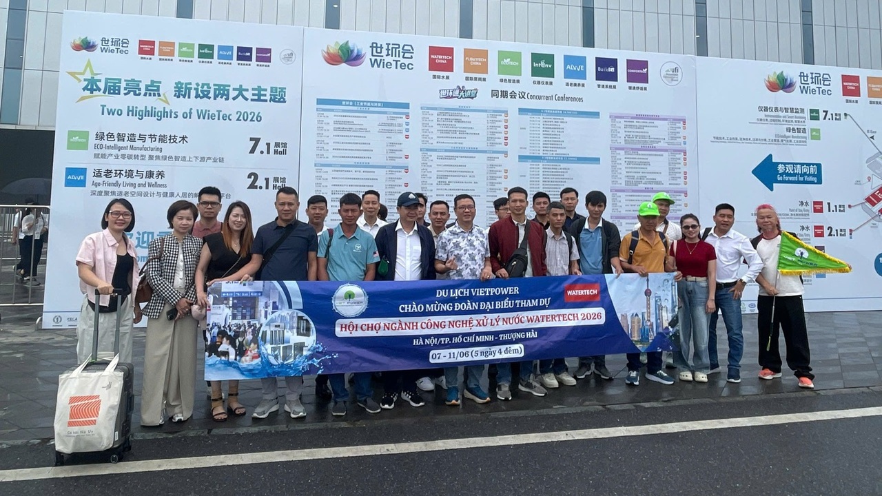 Tour WATERTECH CHINA 2027 – Công nghệ xử lý nước tại Thượng Hải