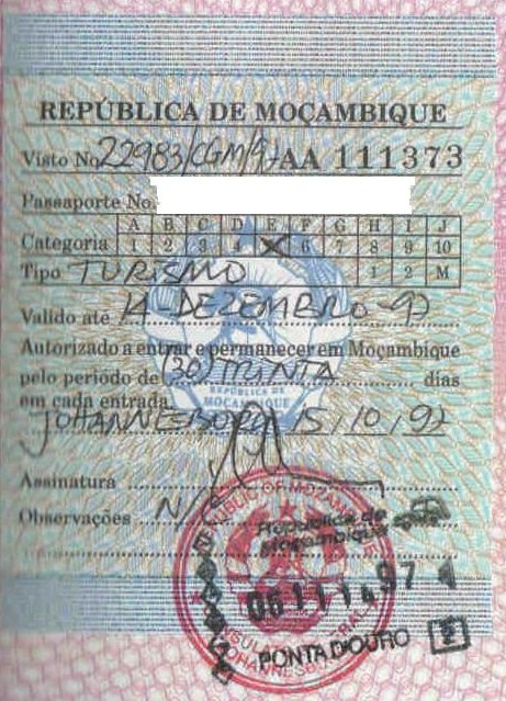 Visa Mozambique