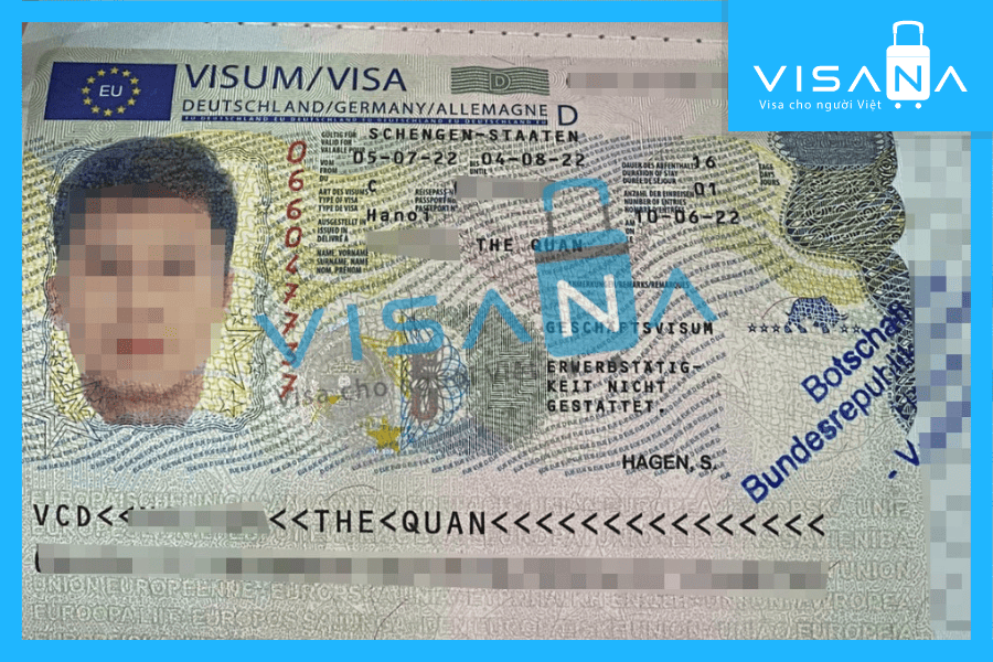 kết quả xin Visa Pháp