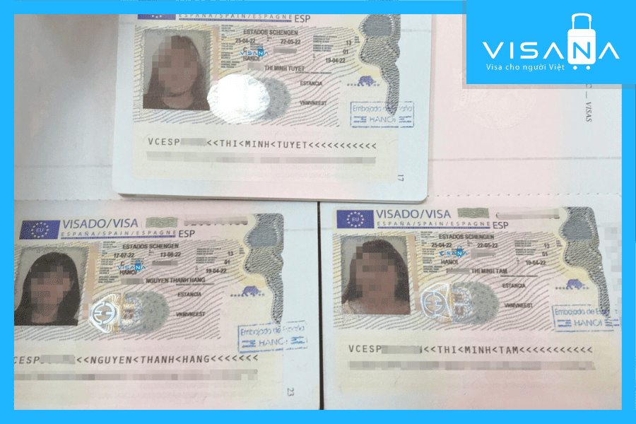 kết quả xin Visa Tây Ban Nha