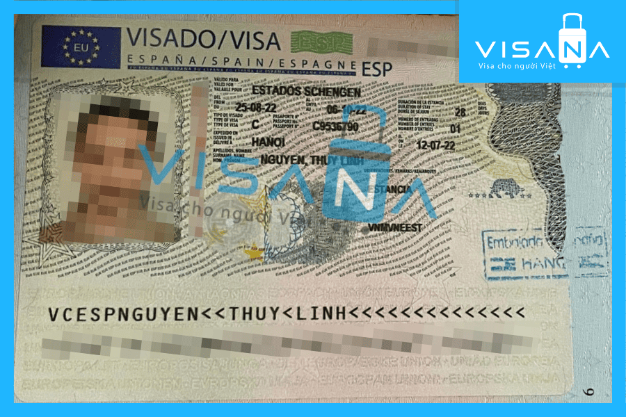 kết quả xin Visa Tây Ban Nha