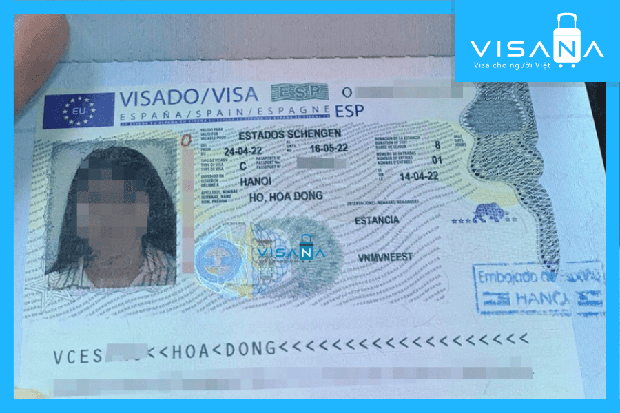 kết quả xin Visa Tây Ban Nha