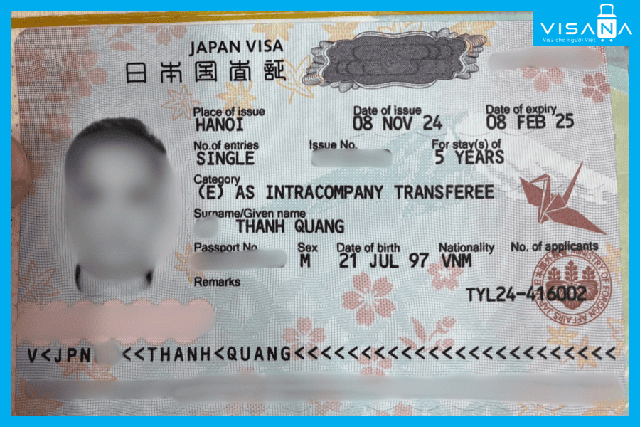 kết quả xin Visa Nhật Bản