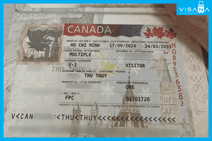 kết quả xin Visa Canada