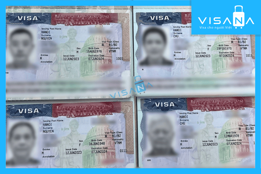 kết quả xin Visa Mỹ