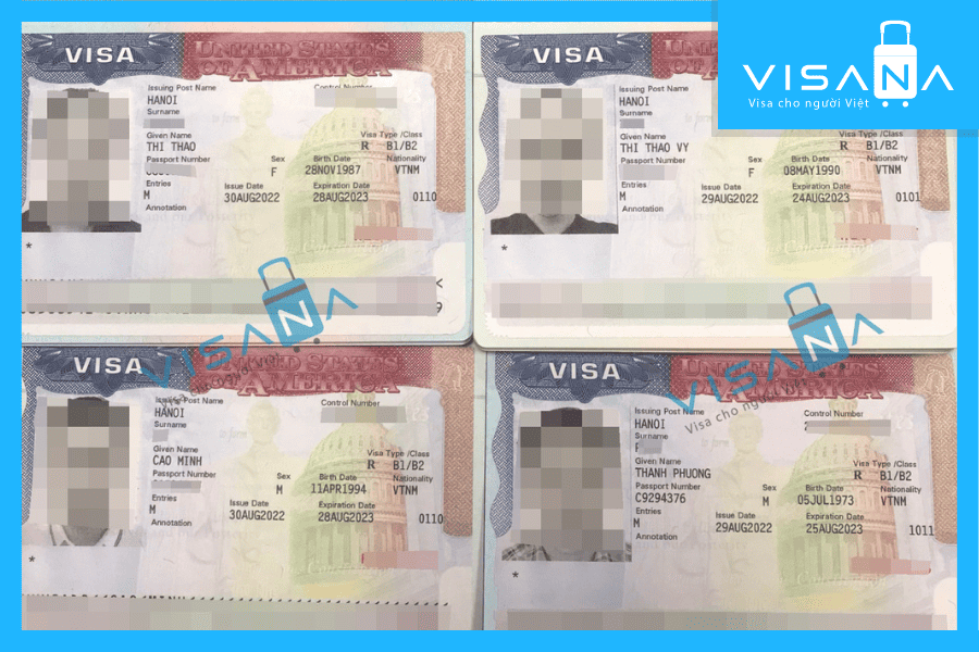 kết quả xin Visa Mỹ