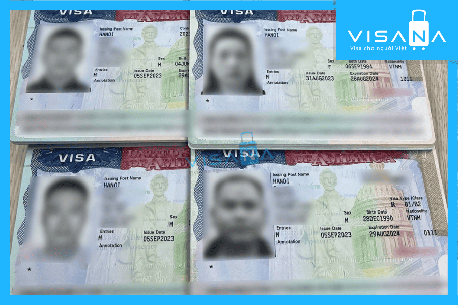 kết quả xin Visa Mỹ